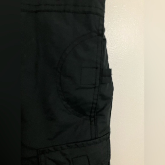 London Fog Bibs Snow Pants Kids Size 5 6 Zipper Adjustable Strap Black Ski - Picture 6 of 7